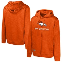 Men's Orange Denver Broncos Streak Fleece Pullover Hoodie