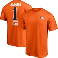 T-shirt orange pour homme Denver Broncos Team #1 Dad