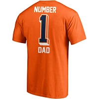 T-shirt orange pour homme Denver Broncos Team #1 Dad