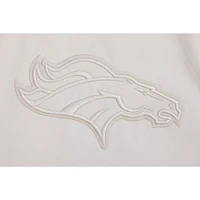 Veste neutre à fermeture éclair Pro Standard pour hommes, crème, Denver Broncos