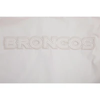 Veste neutre à fermeture éclair Pro Standard pour hommes, crème, Denver Broncos