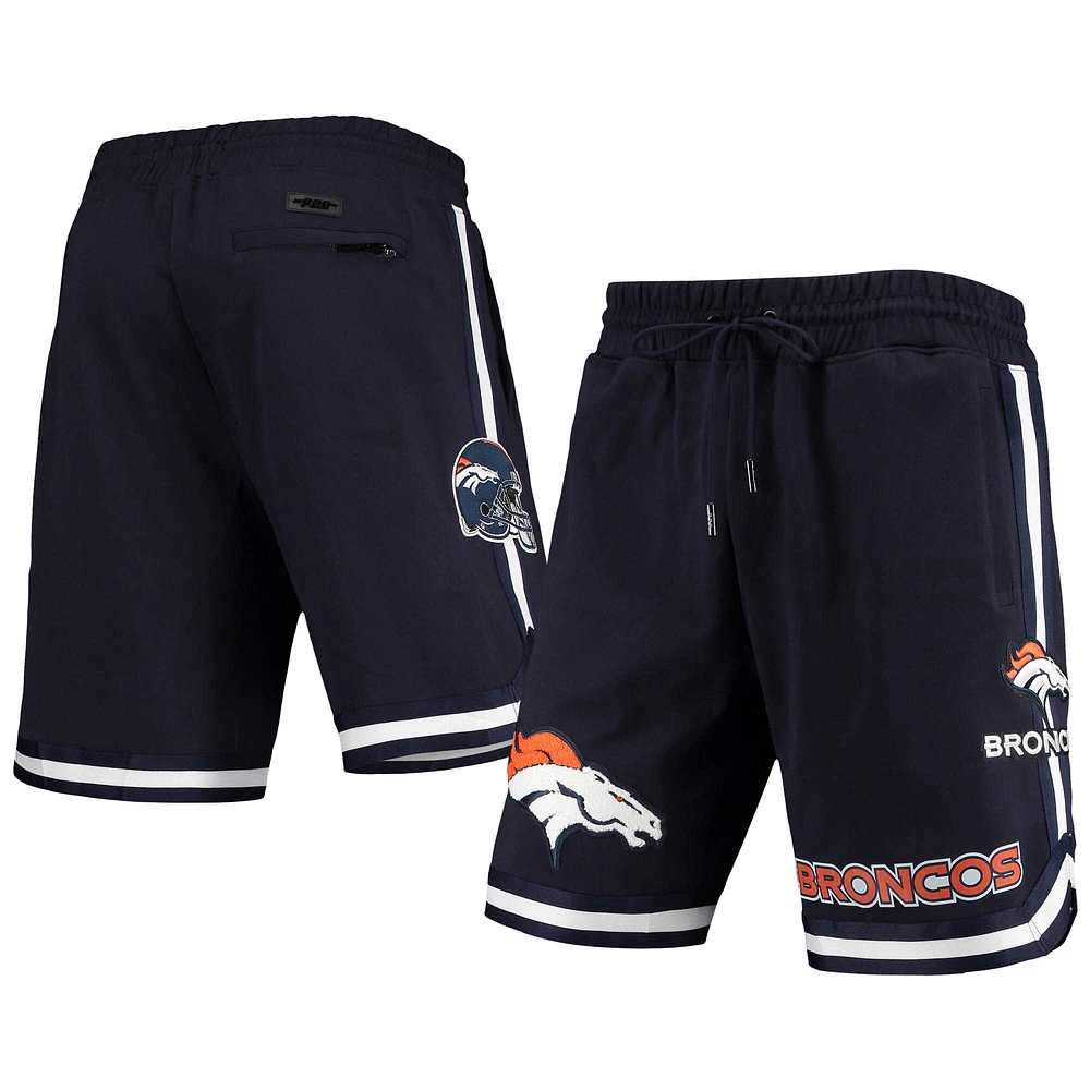 Short Pro Standard bleu marine Denver Broncos Core pour hommes