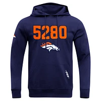 Men's Pro Standard Navy Denver Broncos Frozen Pullover Hoodie