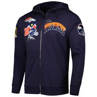 Men's Pro Standard Navy Denver Broncos Hometown Full-Zip Hoodie