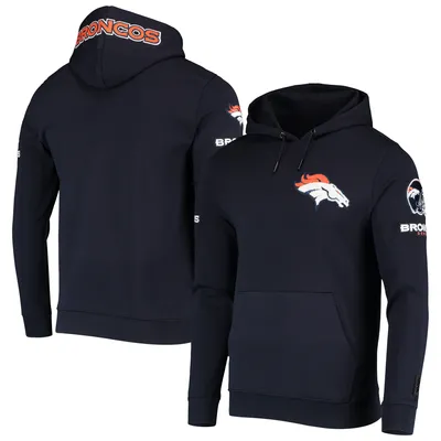 Denver Broncos '47 Gridiron Lace-Up Pullover Hoodie - Heather Gray