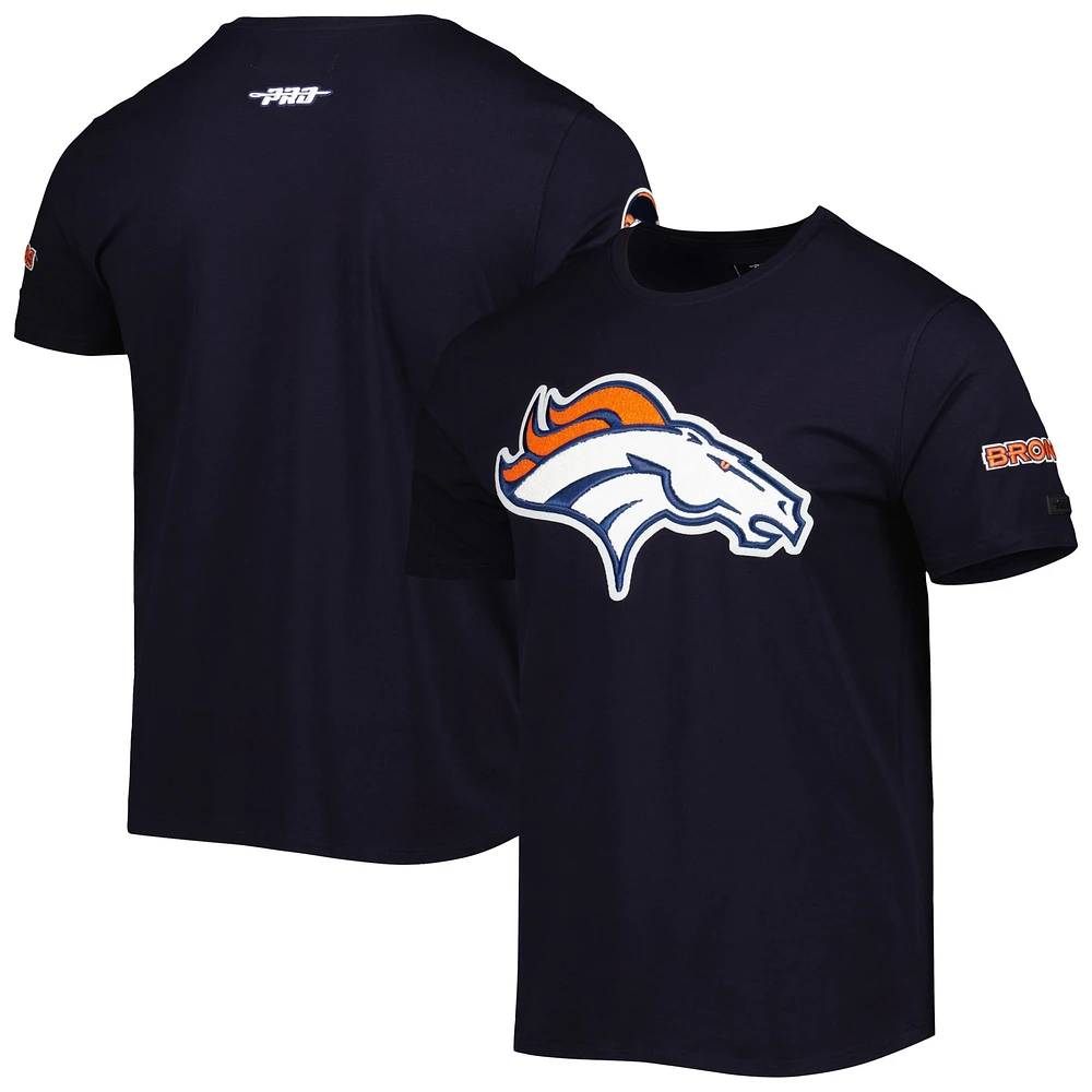 T-shirt Mash Up Pro Standard bleu marine Denver Broncos pour hommes