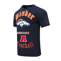 Men's Pro Standard Navy Denver Broncos Old English T-Shirt