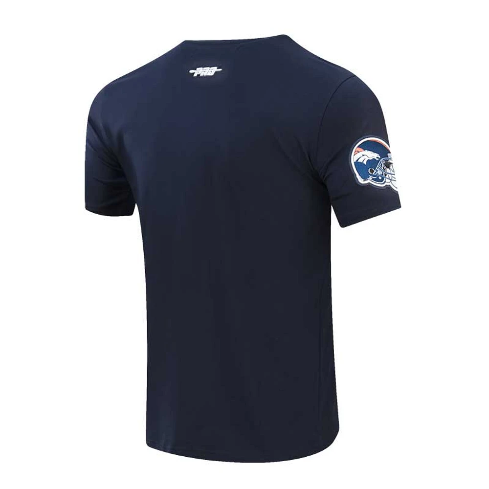 Men's Pro Standard Navy Denver Broncos Old English T-Shirt