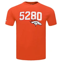 Men's Pro Standard Orange Denver Broncos Frozen Single Jersey T-Shirt