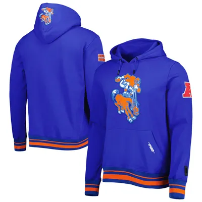 Lids Denver Broncos '47 Gridiron Lace-Up Pullover Hoodie - Heather Gray