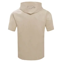 Sweat à capuche manches courtes pour homme Pro Standard Tan Denver Broncos Neutrals Capsule