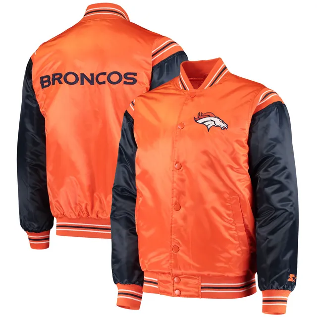 Denver Broncos Nike Logo Pacer Performance Half-Zip Jacket - Navy