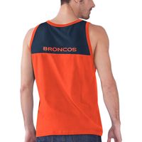 Men's Starter Orange/Navy Denver Broncos Touchdown Fashion - Tank Top