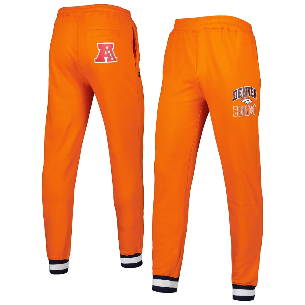 Pantalon de jogging en polaire Blitz Denver Broncos Starter orange pour homme