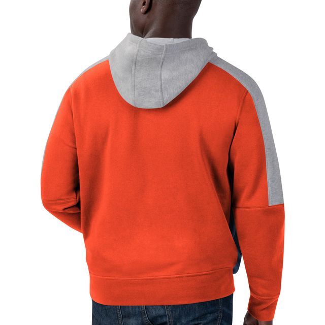 Hommes Starter Orange Denver Broncos Playoff - Veste à capuche entièrement zippée