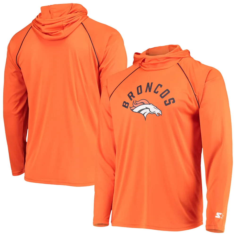 Men's Starter Navy Denver Broncos Domestic Post Season Full-Zip Hoodie