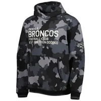 Sweat à capuche The Wild Collective Denver Broncos Camo noir pour homme