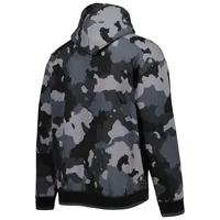 Men's The Wild Collective Black Denver Broncos Camo Pullover Hoodie