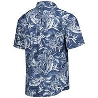 Men's Tommy Bahama Navy Denver Broncos Aqua Lush Full-Button Shirt