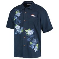 Men's Tommy Bahama Navy Denver Broncos Azule Oasis Button-Up Shirt