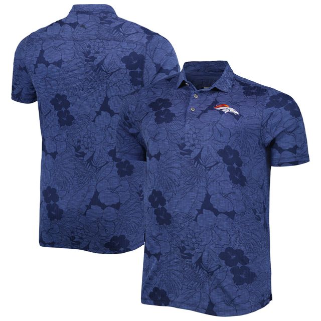 Polo Tommy Bahama bleu marine Denver Broncos Big & Tall Miramar Blooms pour homme