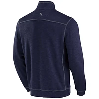 Men's Tommy Bahama Navy Denver Broncos Big & Tall Tobago Bay Half-Zip Sweatshirt