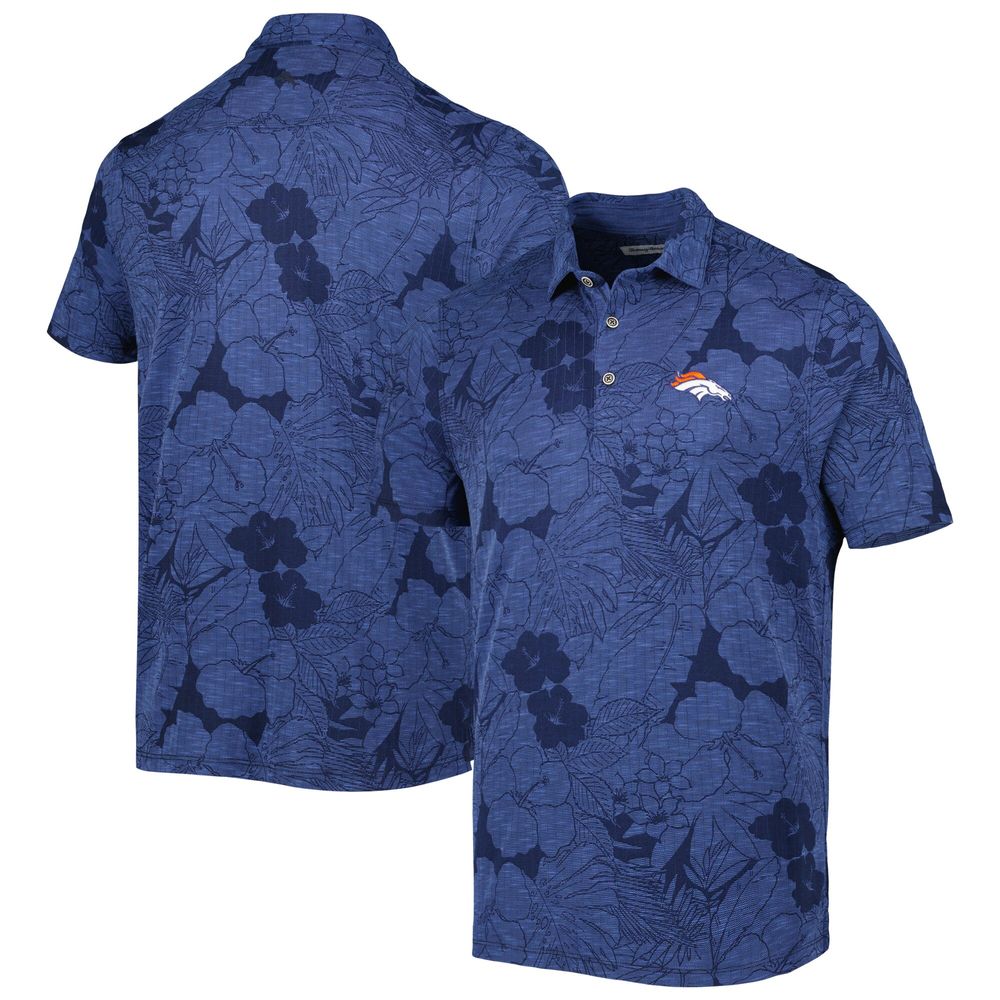 Men's Tommy Bahama Navy Denver Broncos Miramar Blooms Polo