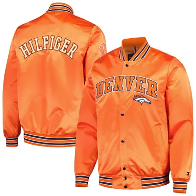 Lids Cleveland Browns Tommy Hilfiger Elliot Varsity Full-Snap Jacket - Brown