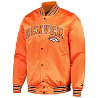 Veste Tommy Hilfiger Denver Broncos Elliot Varsity Full-Snap orange pour homme