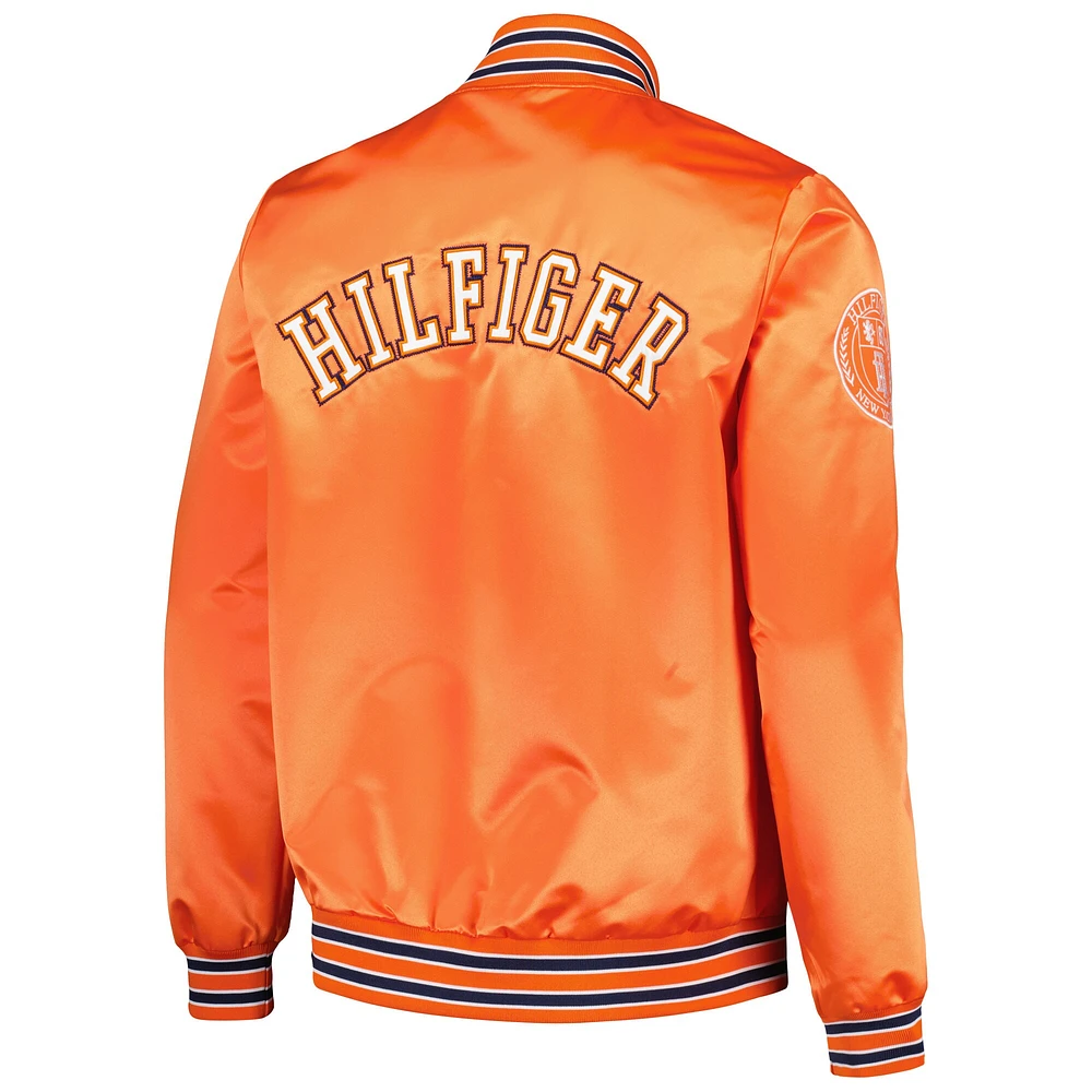 Veste Tommy Hilfiger Denver Broncos Elliot Varsity Full-Snap orange pour homme