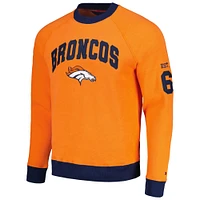 Sweat-shirt Tommy Hilfiger orange Denver Broncos Reese Raglan Tri-Blend pour hommes