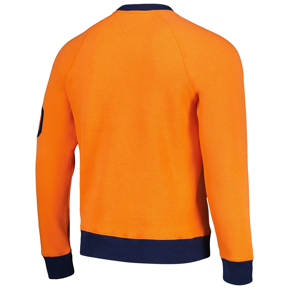 Sweat-shirt Tommy Hilfiger orange Denver Broncos Reese Raglan Tri-Blend pour hommes