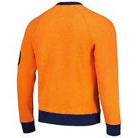 Men's Tommy Hilfiger Orange Denver Broncos Reese Raglan Tri-Blend Pullover Sweatshirt