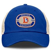 Casquette ajustable Top of the World Royal Denver Broncos Team Patch pour homme