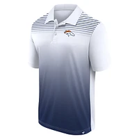 Men's White/Navy Denver Broncos Sandlot Game Polo