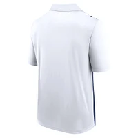 Men's White/Navy Denver Broncos Sandlot Game Polo