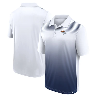 Men's White/Navy Denver Broncos Sandlot Game Polo
