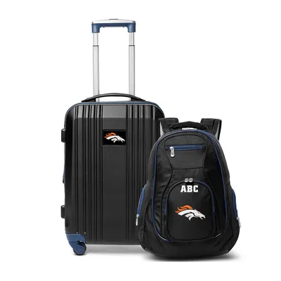Denver Broncos MOJO Personalized Premium 2-Piece Backpack & Carry-On Set