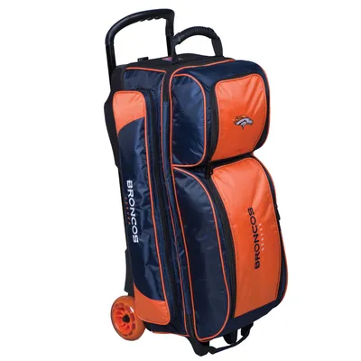 Denver Broncos Triple Roller Bowling Bag - Navy