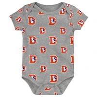 Ensemble de 3 bodys Denver Broncos Team Starter pour nouveau-nés et nourrissons