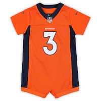 Nouveau-né et nourrisson Nike Russell Wilson Orange Denver Broncos Game Romper Jersey