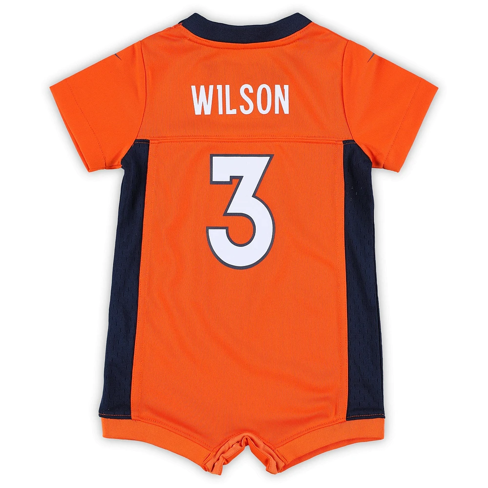 Newborn & Infant Nike Russell Wilson Orange Denver Broncos Game Romper Jersey