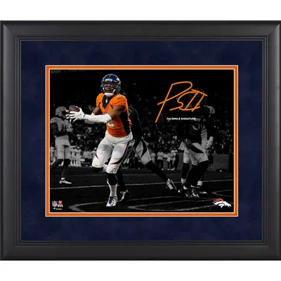 Lids Melvin Gordon Denver Broncos Fanatics Authentic Framed 11 x 14  Spotlight Photograph - Facsimile Signature