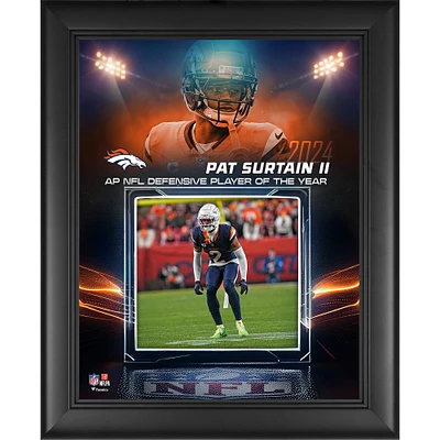 Patrick Surtain II Denver Broncos Framed 13" x 16" 2024 NFL Defensive Player of the Year Collage