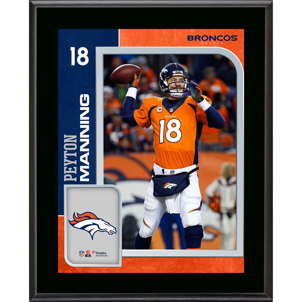 Peyton Manning 2016 Panini NFL Football Card Picturing him in his Orange  Denver Broncos Jersey 176 Peyton Manning M (Mint)