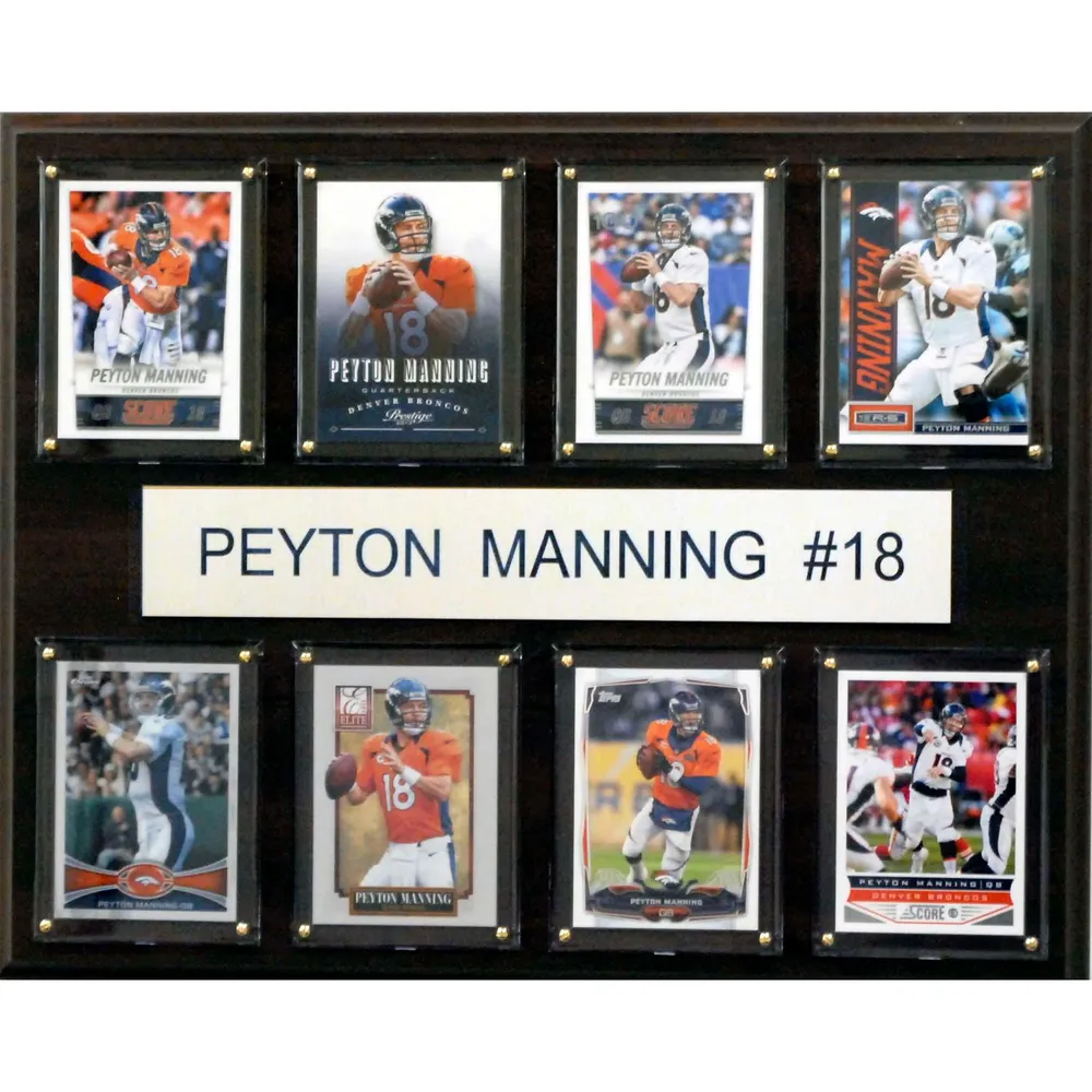 : NFL Peyton Manning Indianapolis Colts 8 Card Plaque