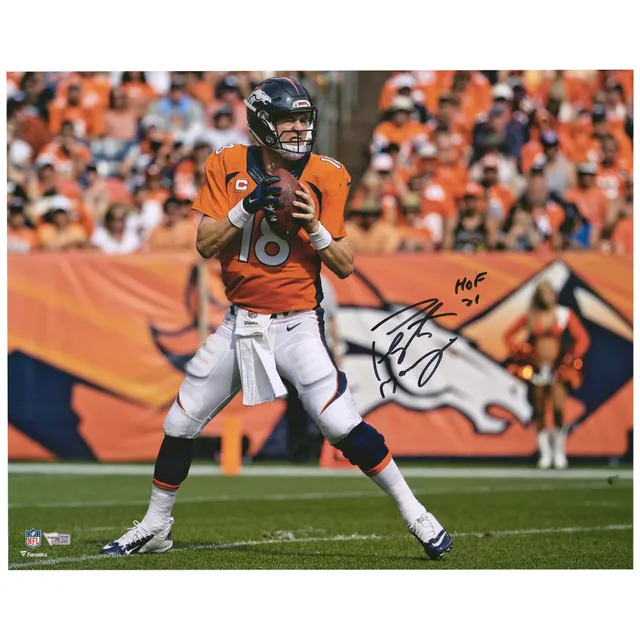 Peyton Manning Indianapolis Colts Autographed 11 x 14 Action Photograph  with HOF 21 Inscription