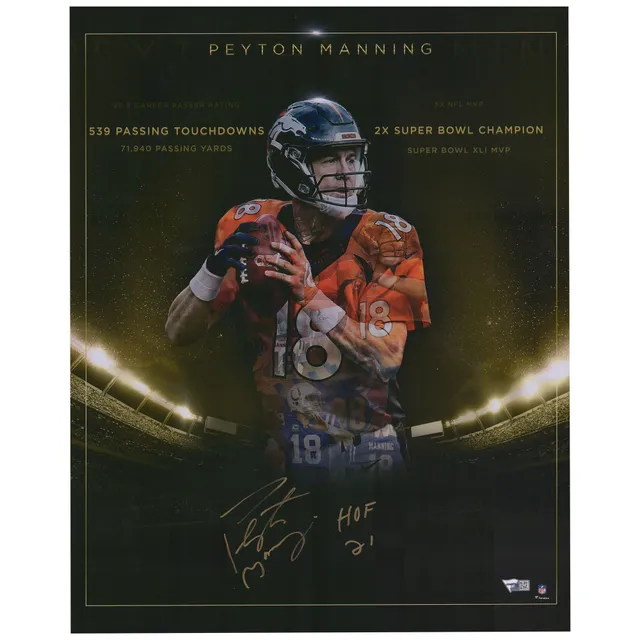 Lids Peyton Manning Denver Broncos Fanatics Authentic Framed