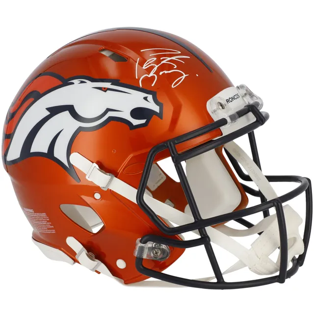 Lids Peyton Manning & Russell Wilson Denver Broncos Fanatics Authentic  Autographed Riddell Speed Authentic Helmet