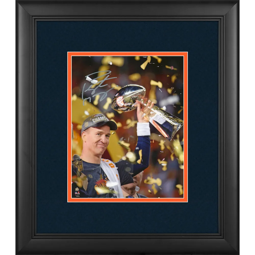 Peyton Manning Denver Broncos Autographed 16 x 20 Super Bowl 50